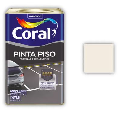 Tinta Pinta Piso Branco 18 Litros - Coral