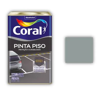 Tinta Pinta Piso Cinza Medio 18 Litros  - Coral