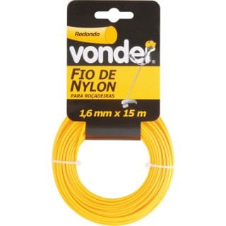 Fio de Nylon 1.6mmx15m Redondo Vonder