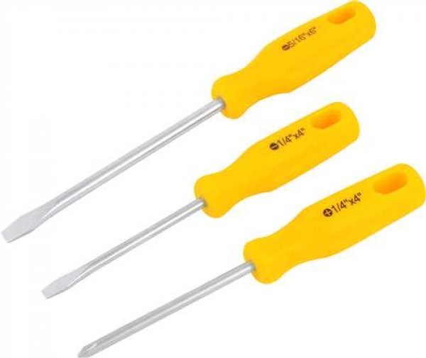 Jogo de Chave Fenda/phillips 3pcs crv vo