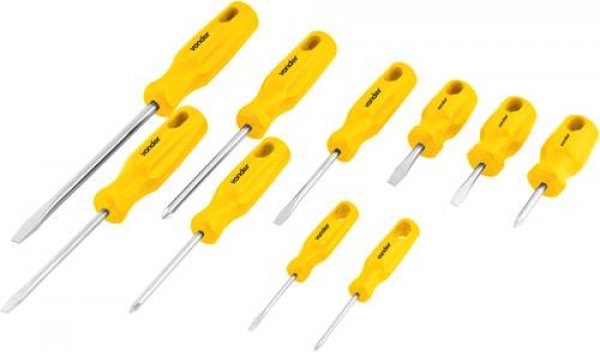 Jogo de Chave Fenda/phillips 10pc crv vo