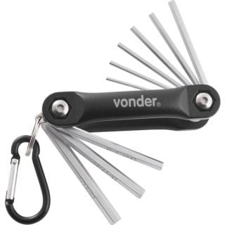 Chave Allen 5/64a1/4 jg 9pcs Vonder