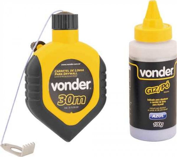 Linha C/giz Azul P/drywall Vonder