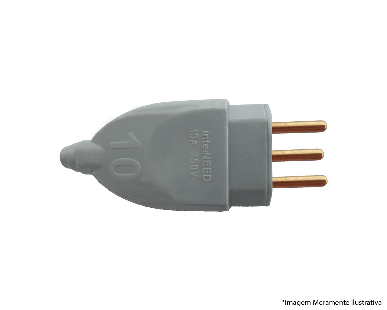 Plugue Chato Macho Tita 2p+t10a cz Inter