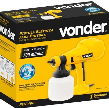 Pistola Elétrica Para Pintura PEV 400 220v - Vonder
