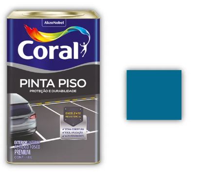 Tinta Pinta Piso Azul 18 litros - Coral