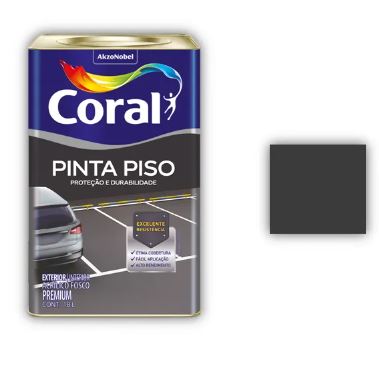 Tinta Pinta Piso Preto 18 litros - Coral