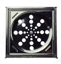 Ralo Inox 15x15cm qd C/cx 0,4mm Egaplast