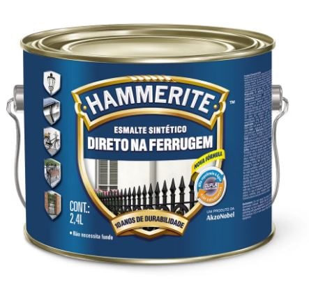 Esmalte Hammerite br Preto 2.4l Coral