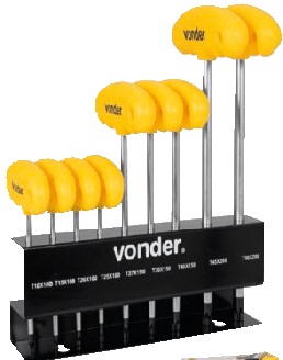 Jogo de Chave Torx 9pcs C/cabo Vonder