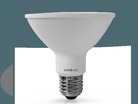 Lampada Par30 led 9w br 3000k Ourolux