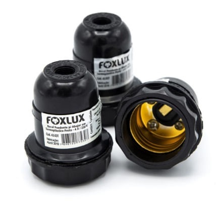 Bocal Pendente S/chave Baquelite pt Foxl