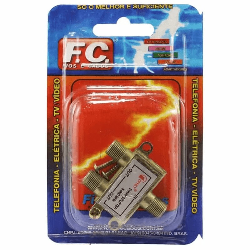 Divisor de Antena 1 Entr 2 Saida f.c