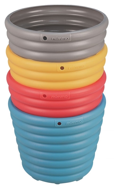 Conjunto Cachepôs Vasos Em Plástico Colorido Tramontina