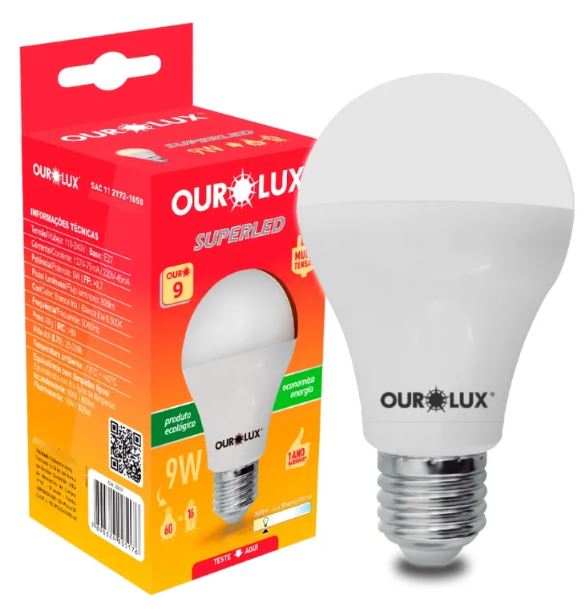 Lampada Superled 12w 6500k Bivolt - Ourolux