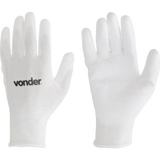 Luva Poliester/pu Branca Tam.08 Vonder