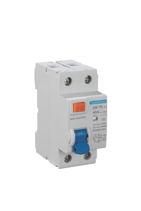 Disjuntor dr 2p 30ma 6ka 25a Tramontina