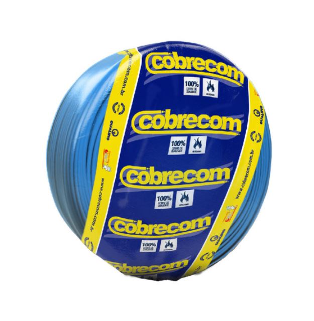 Cabo Flexivel 1,5mm Azul Com 100 Metros - Cobrecom