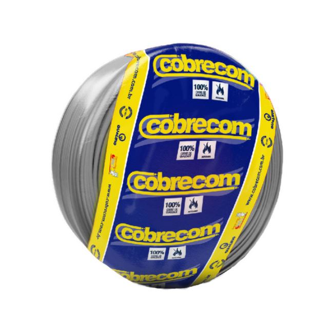 Cabo Flexivel 1,5mm Cinza Com 100 metros - Cobrecom