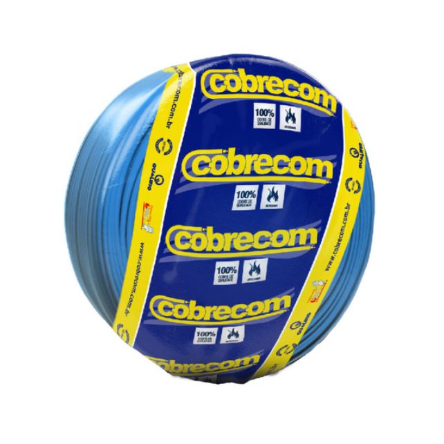 Cabo Flexivel 2,5mm Azul Com 100 Metros - Cobrecom