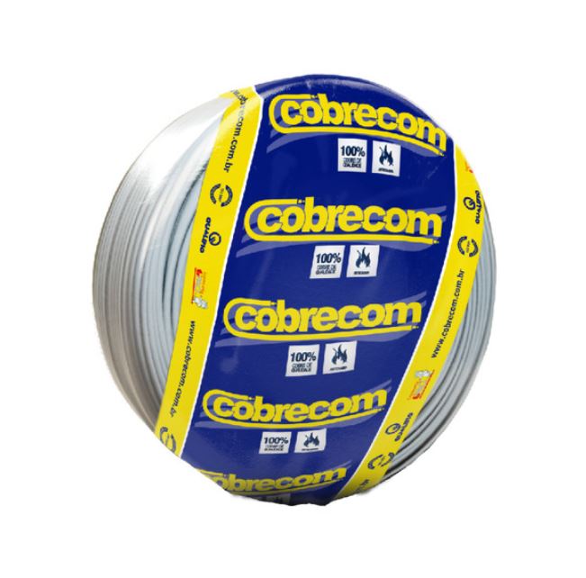 Cabo Flexivel 2,5mm Branco Com 100 Metros  - Cobrecom