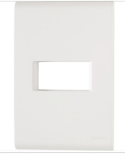 Placa 4x2 1p Horizontal br liz Tramon