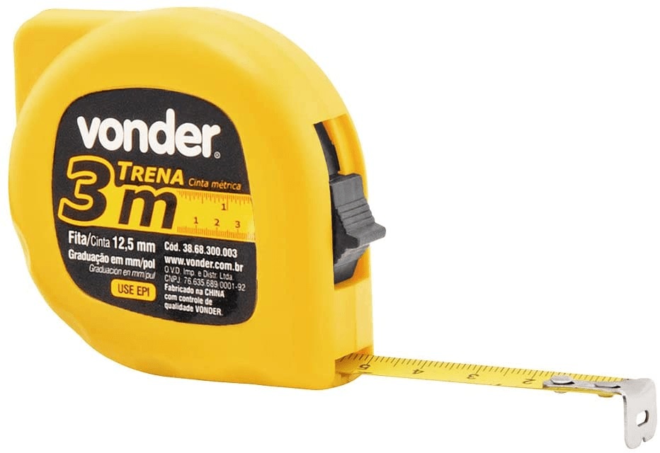 Trena De Aço 12,5mm x 3 Metros Vonder