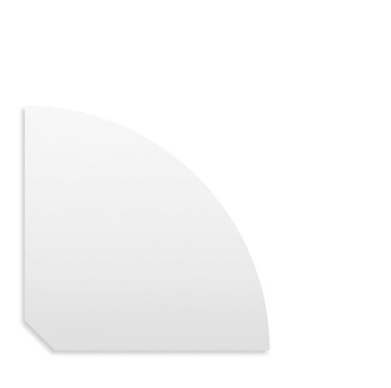Prateleira Canto 28,5x28,5x1,8cm Branco