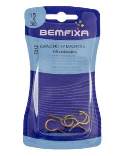 Gancho Roscap/ Madeira Bic.15x30 Bemfixa