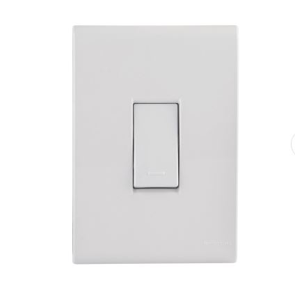 Conjunto 4x2 com 1 Interruptor Simples 10A 250v Branco Liz Tramontina