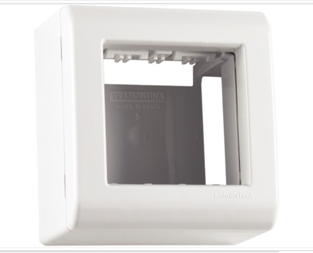 Caixa+tampa 2 Postos Sob. Lizflex Tram