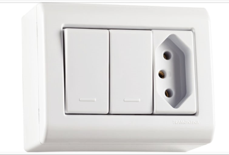 2 Interruptor Simp+tom 10a Lizflex Tram