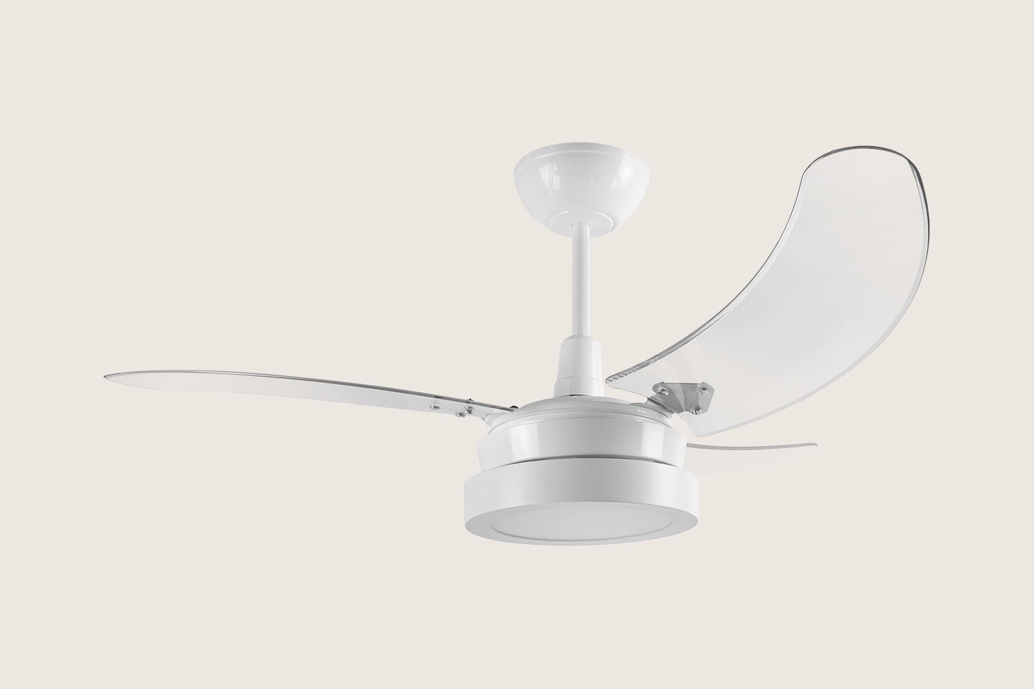 Ventilador Buzios led 220v3p Branco Tron