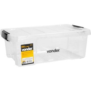Caixa bau Plastico Transp cbv 010 Vonder