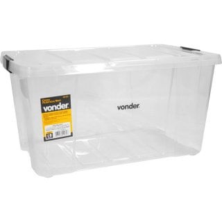 Caixa bau Plastico Transp cbv 028 Vonder