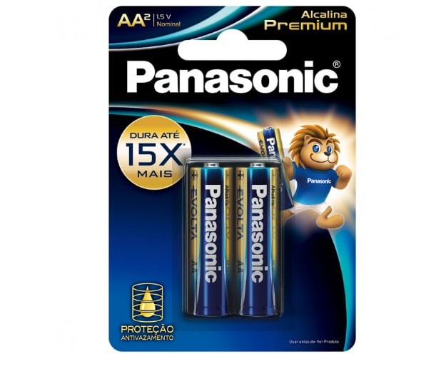 Pilha Alcalina Premium aa C/02 Panasonic