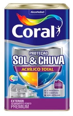 Tinta acr Total Bronze Lenda 18l Coral