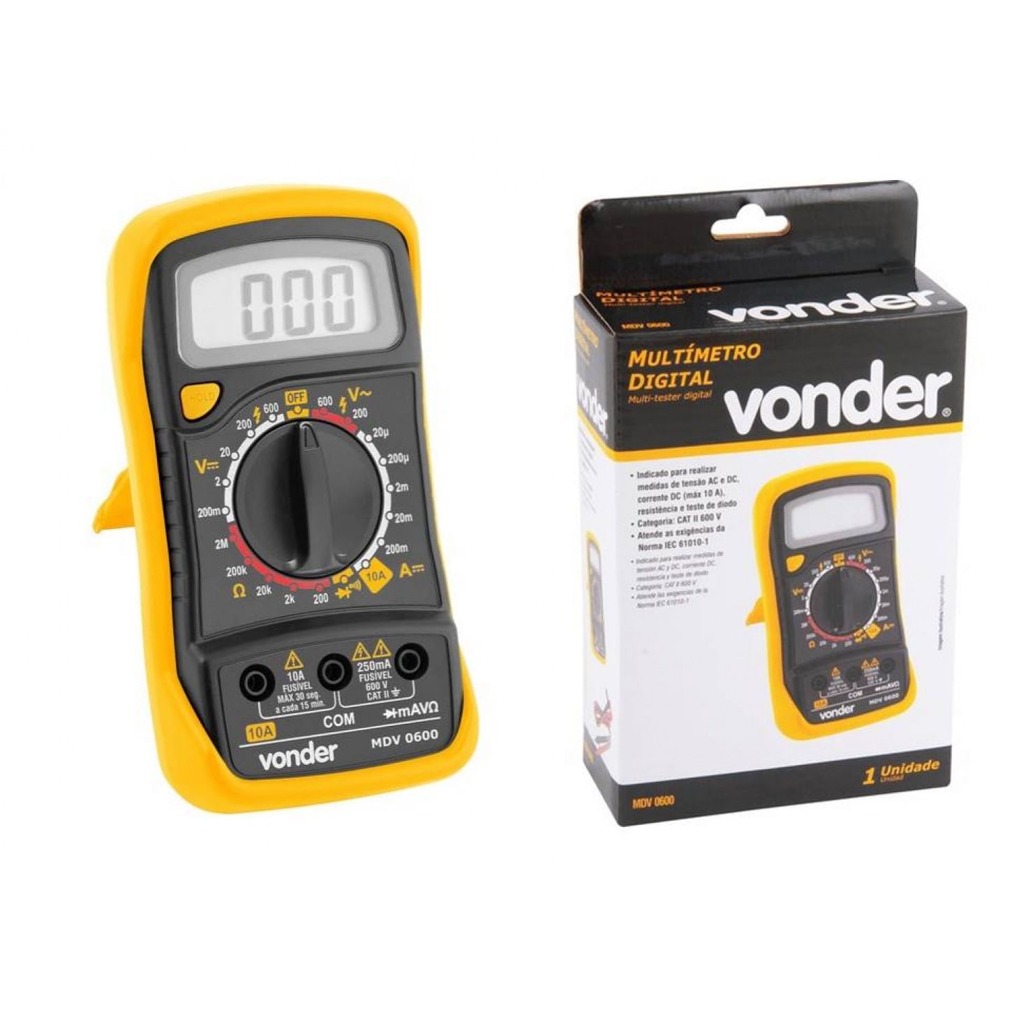 Multimetro Digital Mdv0600 Vonder