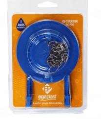 Obturador pvc C/corrente Azul Egaplast