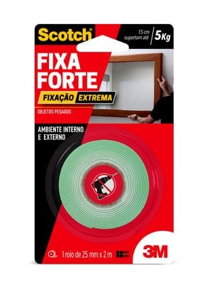 Fita Fixa Forte Extreme Scotch24mmx2m 3m