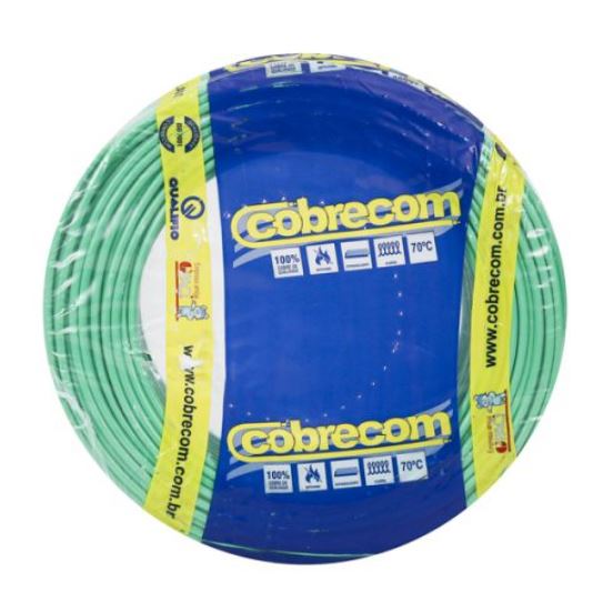 Cabo Flexivel 6,0mm Verde Com 100 Metros - Cobrecom