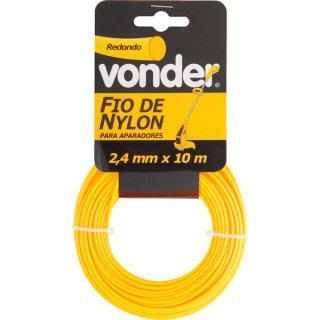 Fio de Nylon 2.4mmx10m Redondo Vonder