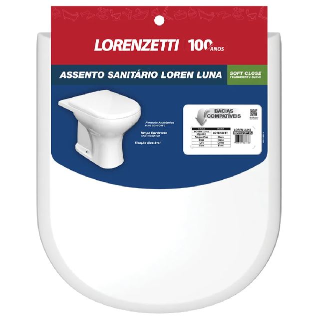ASSENTO SANITARIO LOREN LUNA BRANCO