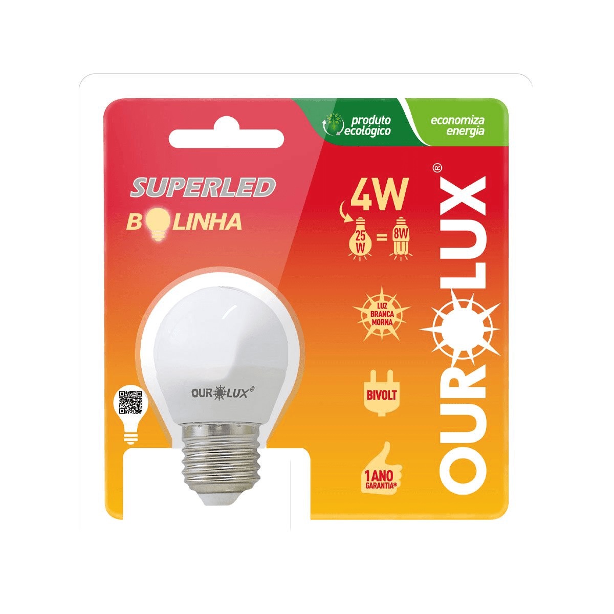 Lampada Superled 30 Colors 4w 2700k Ouro