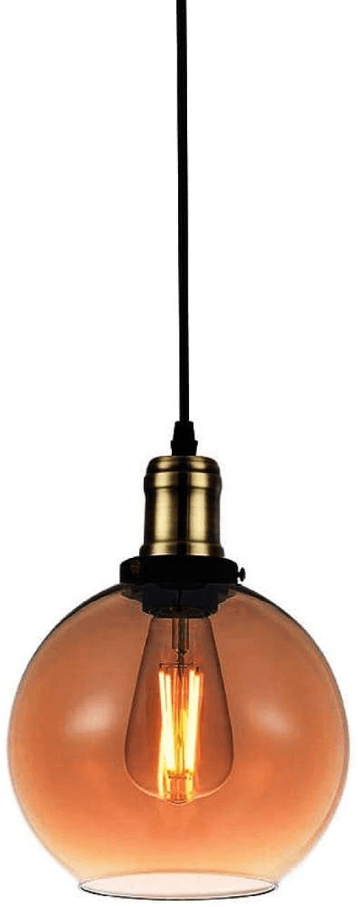 Pendente Vint Ambar Globe 200mm Blumenau