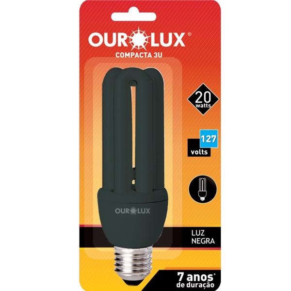 Lampada Eletronica 20w luz Negra Ourolux