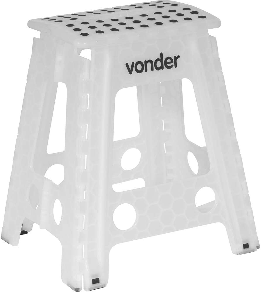 Banqueta Plast Dobravel 450mm br Vonder