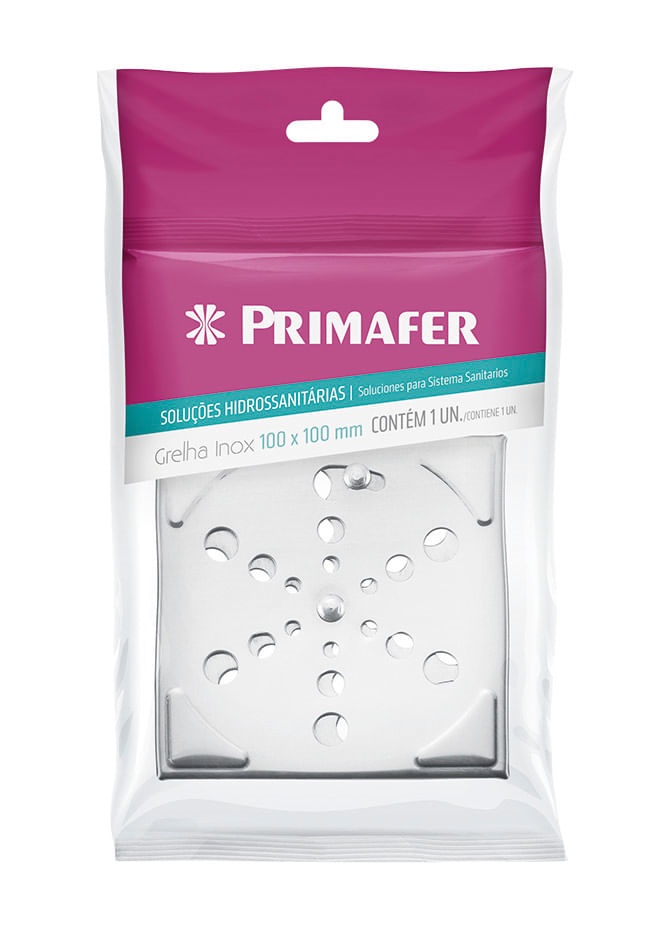 Grelha S/cx Inox 430 10x10cm qd Primafer