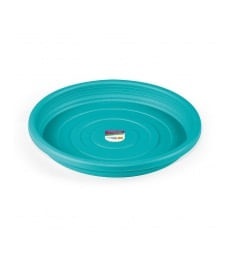 Prato P/vaso Jardim Plast 22cm Turq Prim