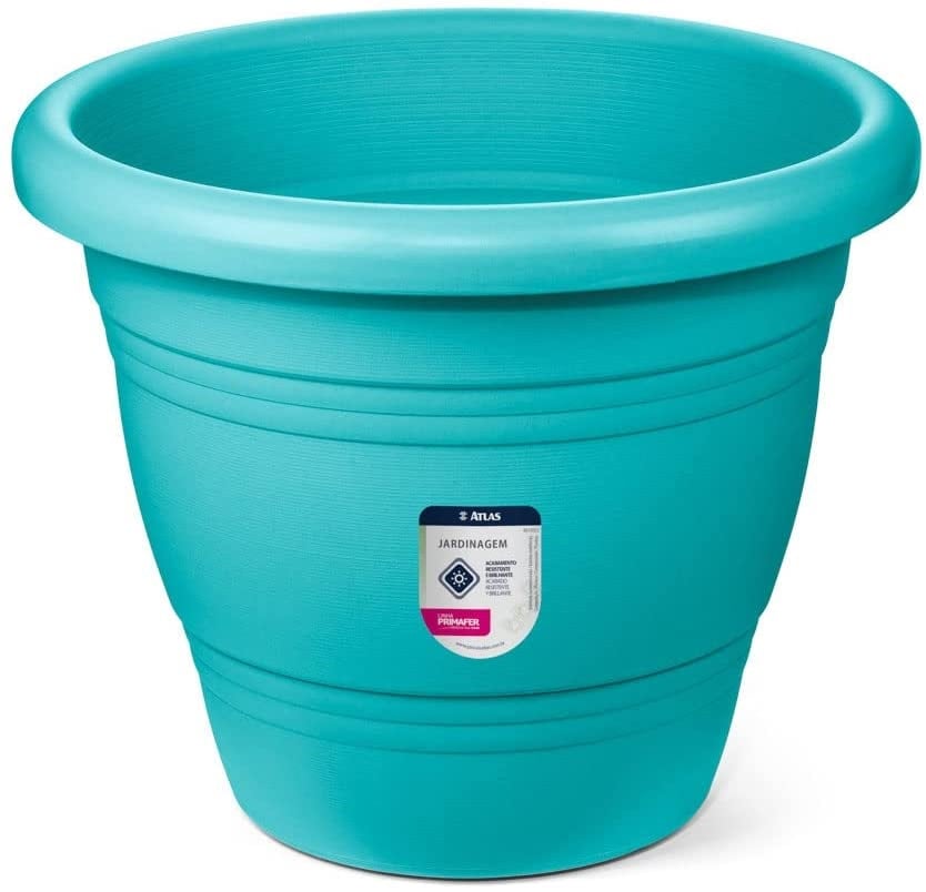 Vaso P/jardim Plast 28cm Turq Primafer
